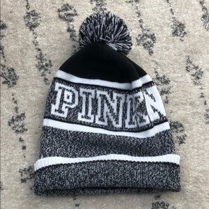PINK Pom pom hat